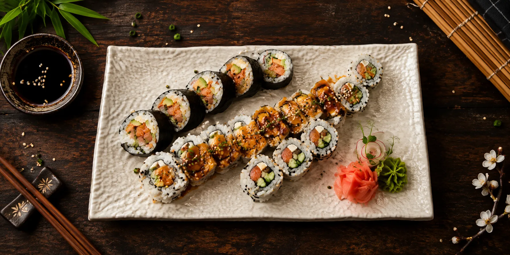 Sushi and Korean food pickup and delivery to Templeton-Sinclair, Winnipeg from Kimchi Sushi